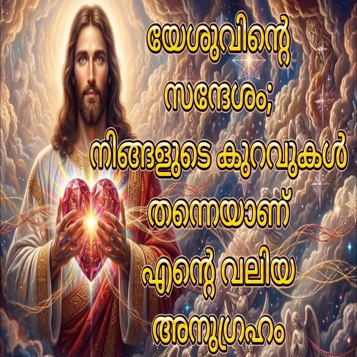 യേശുവിൻ്റെ സന്ദേശം; നിങ്ങളുടെ കുറവുകൾ തന്നെയാണ് എന്റെ വലിയ അനുഗ്രഹം